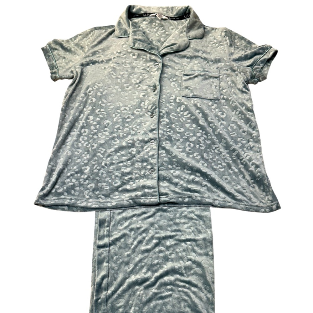 NICOLE MILLER velvet look pajamas